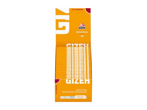 GIZEH © Original Zigarettenpapier Gelb Drehpapier Blättchen Kurz Rolling Papers - Bild 5 von 5