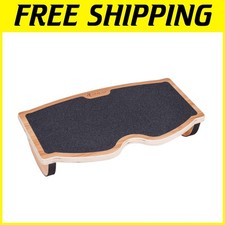Ergonomic Wood Foot Rest - 350lbs Capacity