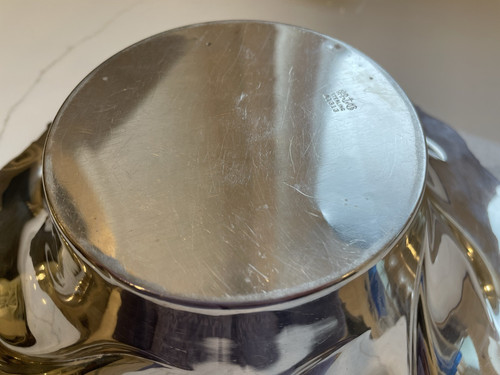 Beautiful antique Gorham sterling silver bowl, 9 inch diameter, scalloped edge. - Foto 18 di 23