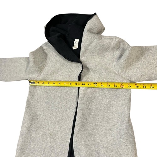 Ivivva Reversible Hooded Snap Jacket size 14 Gray Black - Picture 6 of 10