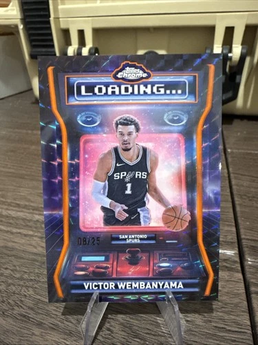 2025 Topps Chrome Victor Wembanyama Refractors Orange Geometric (RAW)