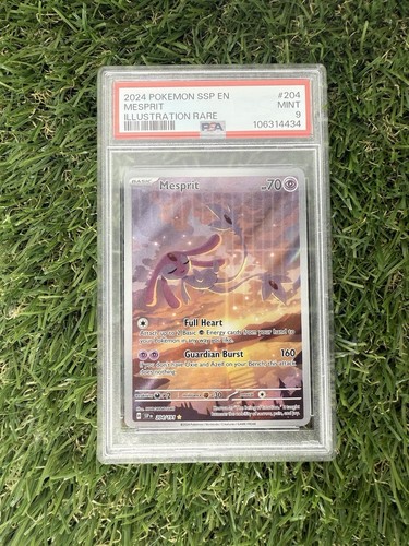 2024 Pokemon Mesprit #204 Surging Sparks PSA 9 - Picture 1 of 1