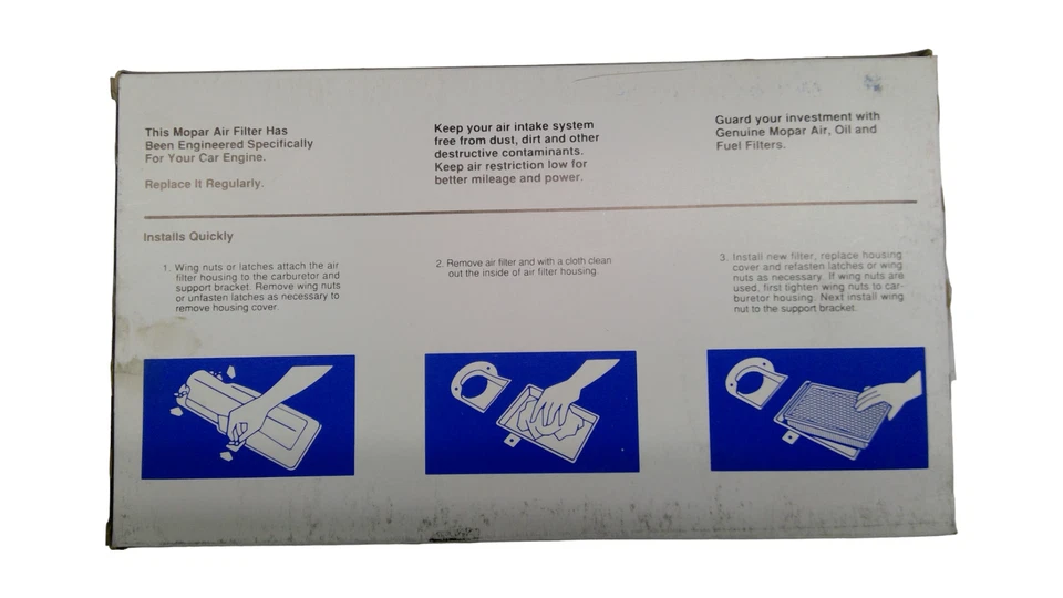 Elemento filtro de aire Chrysler Dodge Intrepid Vision 1997 4573031 - nuevo OEM Foto 2 de 3