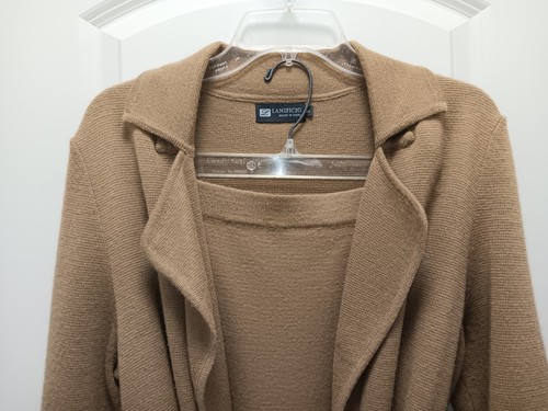 Lanificio Made In Peru Damen Gr. Strickpullover mit Rock S camelbeige - Bild 2 von 8