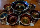 Antique Amethyst Northwood Grape & Cable 7 Piece Berry Set. Lovely & Fantastic❤️