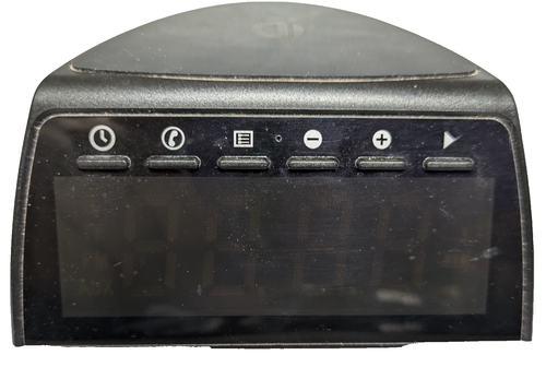 5W Qi Wireless Charging Alarm Clock FM Bluetooth Speaker Compact RED LED Display - Bild 3 von 5