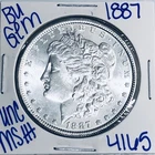 1887 BU UNCIRCULATED MORGAN SILVER DOLLAR AUTHENTIC U.S. MINT FREE SHIPPING 4165