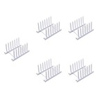 Set of 5 Plate Drying Racks Kitchen Bamboo Tray Drain Dish Drainer
