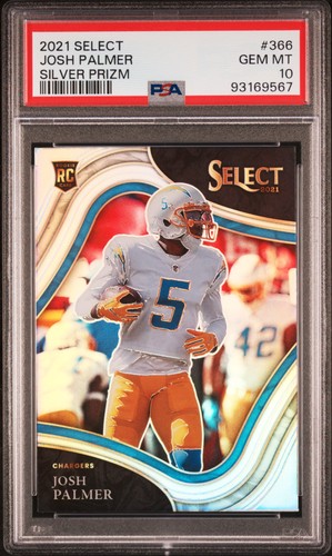 2021 Panini Select #366 Josh Palmer Silver Prizm PSA 10
