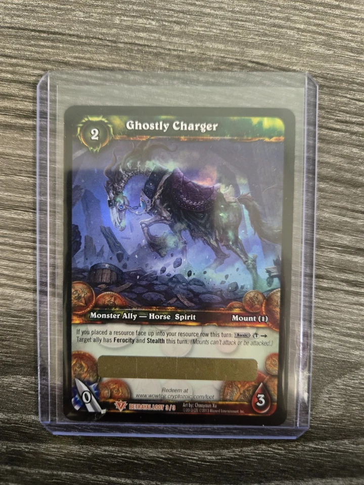 Ghostly Charger - WOW TCG World of Warcraft - Unscratched Loot - Image 2 of 3