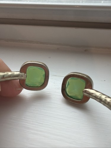 Blue Green Stone Silver Tone Bracelet - Picture 5 of 7