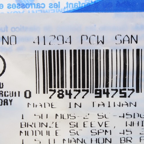 Leviton 41294-PCW White MOS Duplex SC Fiber Optic 45° Coupling Jack Module - Bild 7 von 7