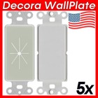 5 PCS Wall Plate Decorative Insert Blank with Flexible Opening Wallplate Adapter