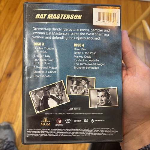 Bat Masterson - Volume 2 (DVD, 2012, 2 Disc Set)- Gene Barry - Picture 3 of 3