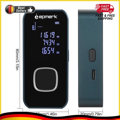 Lepmerk 60m Mini Laser Measure Digital Laser Distance Meter Measurement*Tool LCD