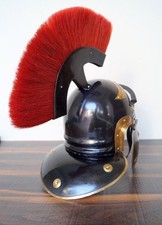 Medieval Knight Roman Helmet Centurion Armor Helmet With Red Plume