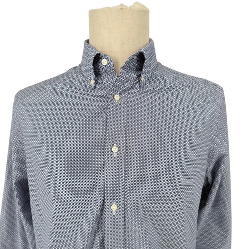 Jos A Bank Camicia Geometrica a Quadri Uomo 15,5 Vestibilità Sartoriale Elasticizzata Non Ferro - Foto 4 di 6