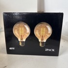 Light Bulb Screw Gold Tinted - 2 Pack