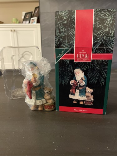 Hallmark Keepsake Ornament Merry Olde Santa 1990 nuovo (altro) con scatola originale - Foto 2 di 11