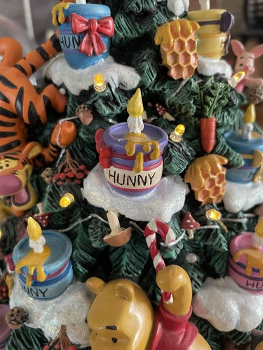 Danbury Mint The Winnie The Pooh Christmas Tree Collectible Light Up Figure - Picture 5 of 19