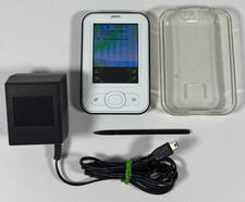 Palm Z22 White Handheld PDA w/ Charger Stylus  Case - PARTS/NOT WORKING - READ 