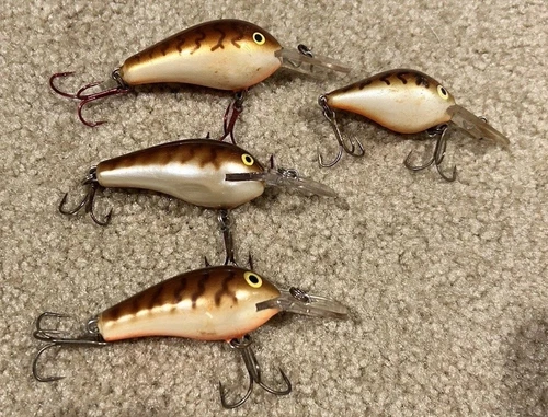 (4) Rapala Fat Rap Crankbaits CW CRAWDAD Assorted Sizes