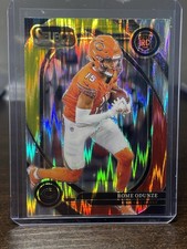 2024 Panini Select - Club Level Rome Odunze #236 Red & Yellow Shock Prizm (RC)