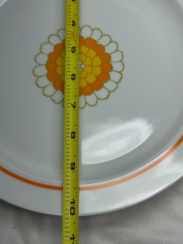 Georges Briard Florette Dinner Plate 10 1/4" Orange Yellow Flower - Picture 5 of 9