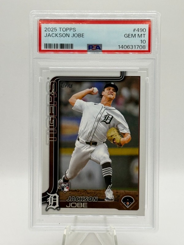 2025 Topps #490 - Jackson Jobe Flagship Rookie Card - PSA 10 Gem Mint! RC!