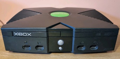 Defekte Microsoft Xbox Original Schwarz Nur Konsole Einheit