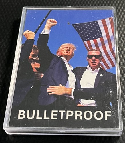 Donald Trump Aceo 12-Card Baseball Parody Complete Set Featuring Bulletproof - Picture 2 of 3