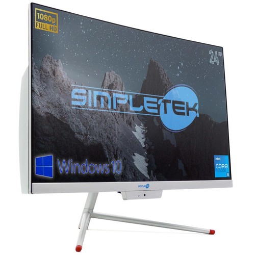 All in One i5 24" Full HD Win10 RAM 8GB SSD 240GB PC Desktop Curved - Picture 2 of 13