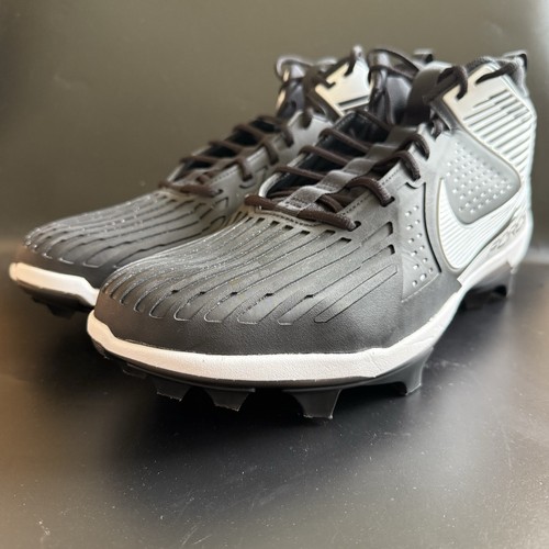 Nike Mens 17 Force Savage Pro 3 Football Cleats Black/White DA5453-005 - Picture 6 of 12