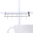 Over The Door Stainless Steel Hook Thick Widen Horizontal Strip Clothes Hanger