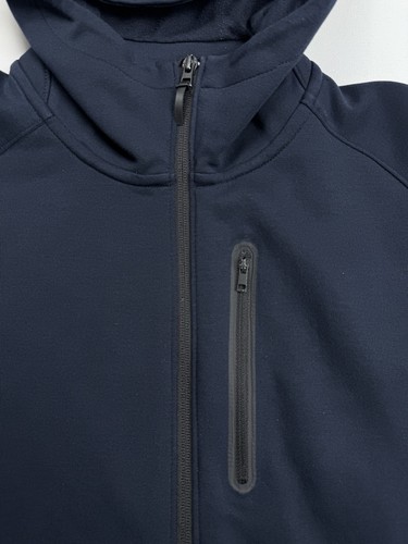 Chaqueta con Capucha Uniqlo Dry Stretch Cremallera Completa Azul Marino Para Hombre Talla M - Imagen 7 de 16