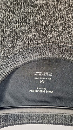 Van Heusen mens Long Sleeve Sweater Flex classic fit  Crew Neck Med NEW - Picture 5 of 5