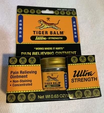 Tiger Balm Ultra Strength Pain Relieving Ointment 0.63 oz lot of 6