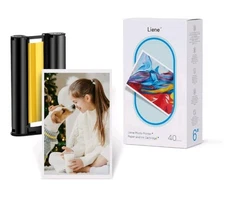 Liene Amber M100/M200/M110/M210 4x6''  40 Sheets Photo Paper 1 Cartridge Refill