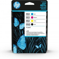 HP Confezione da 4 cartucce di inchiostro originali 950/951, nero, ciano, magent