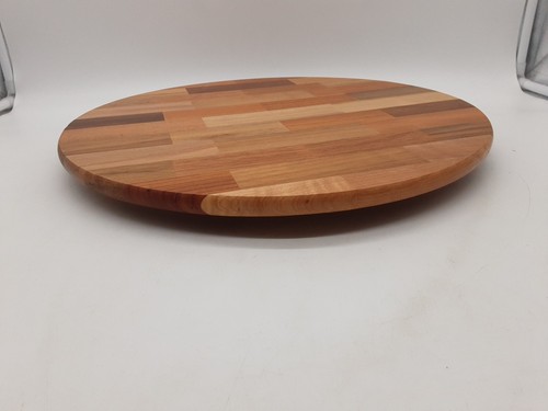 Vintage Marquetry Wooden Lazy Susan Turntable Octagon 16 inch dia - Picture 7 of 7