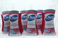 6x7.5 oz Dial Complete POWER BERRIES Foaming Hand Soap Wash w/Pump Anti Bacteria