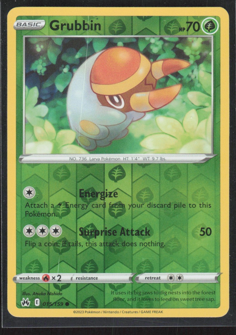 2023 Sword & Shield - Crown Zenith Grubbin Basic/Common #15