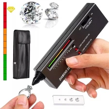 Portable Diamond Tester Selector Illuminated Jewelry Gemstone Testing Tool Kit