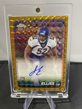 2024 Topps Chrome - Rookie Autographs Jonah Elliss #RA-JEL Gold Refractor /50