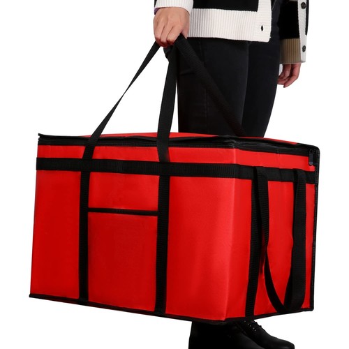 XXXL Red Food Cooler Bag - Extra Large, Triple Insulation, Strong Weight Bearing - Picture 4 of 10