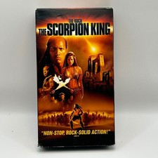 The Scorpion King VHS 2002 Tape Action Adventure Includes Music Video The Rock