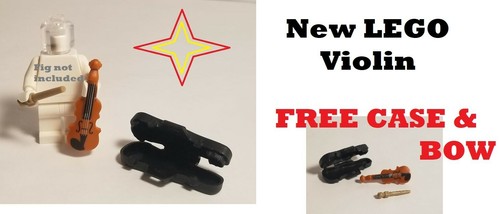 Lego Minifigur Instrument GEIGE mit Koffer Komplettset Klassik Musik Band