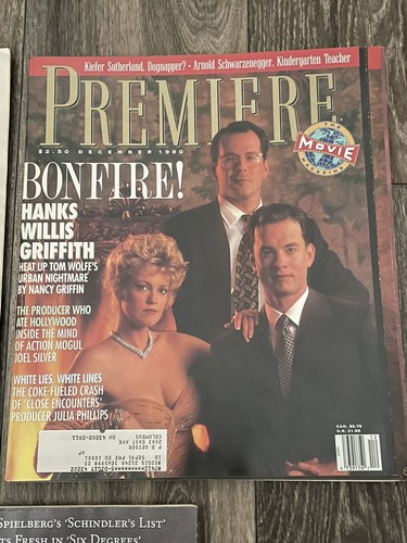 Tom Hanks Cover Lot of 3 Vintage Premiere Magazine Rolling Stone Denzel Willis - Picture 2 of 7