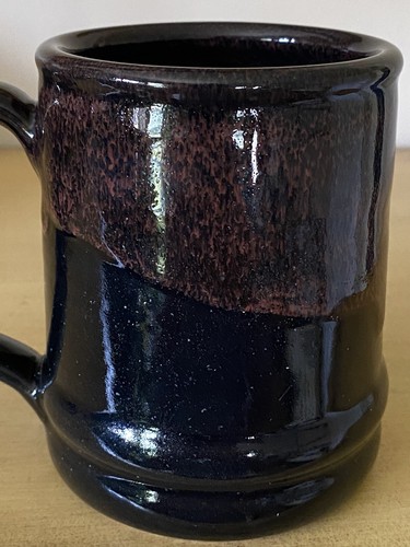 Deneen Pottery Mug Bones Coffee Co. Skeleton Brown Drip Glaze 14oz Halloween ‘21 - Picture 4 of 13