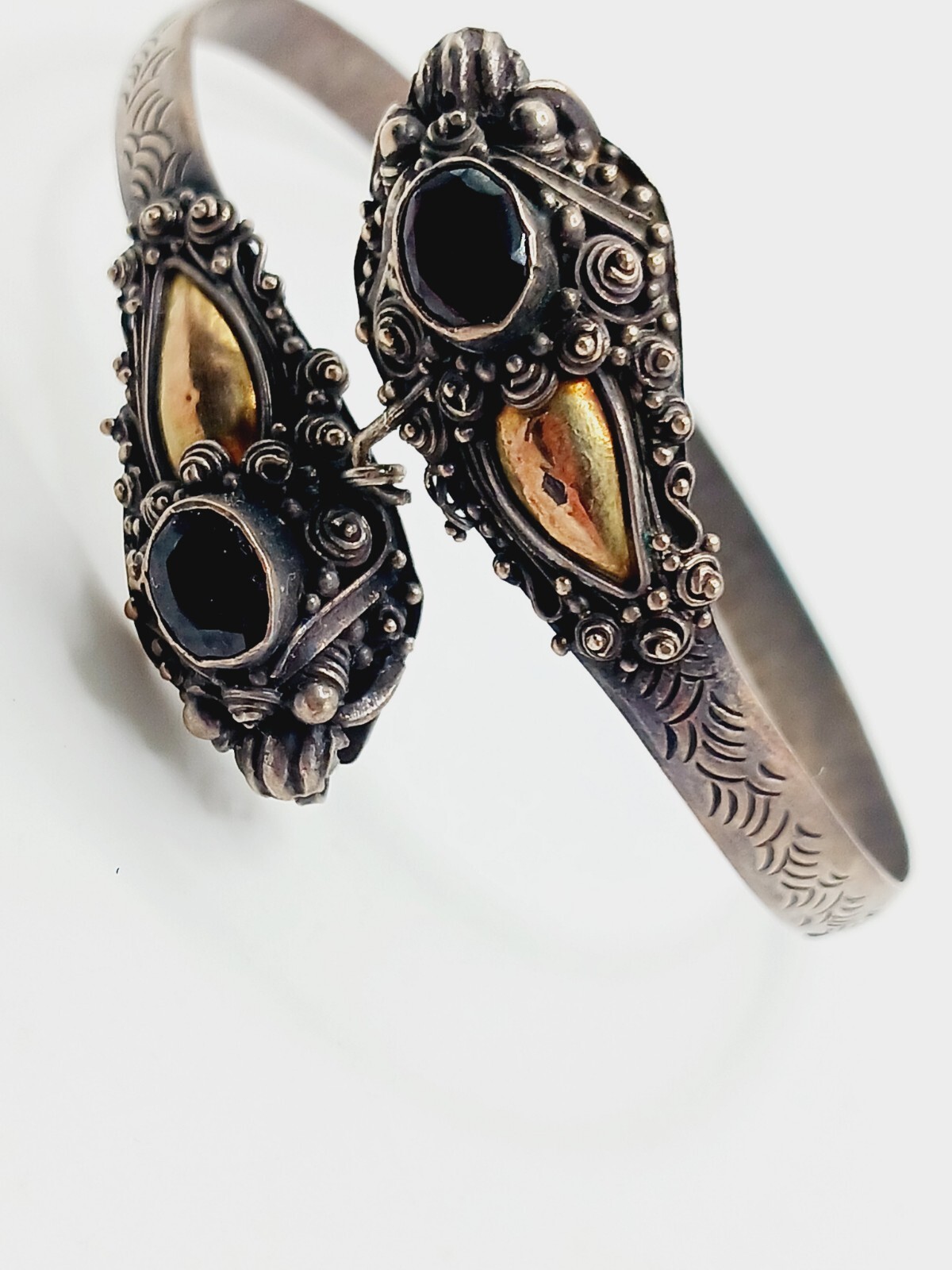 V.YA Echt 925 Sterling Silber Drachen Armband Für Männer Männlichen Vintage Schw
